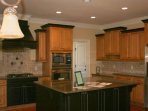 The vantage kitchen with finished wood style at Fredrick, MD